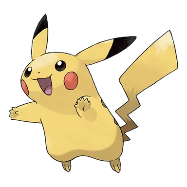 official artwork of pikachu